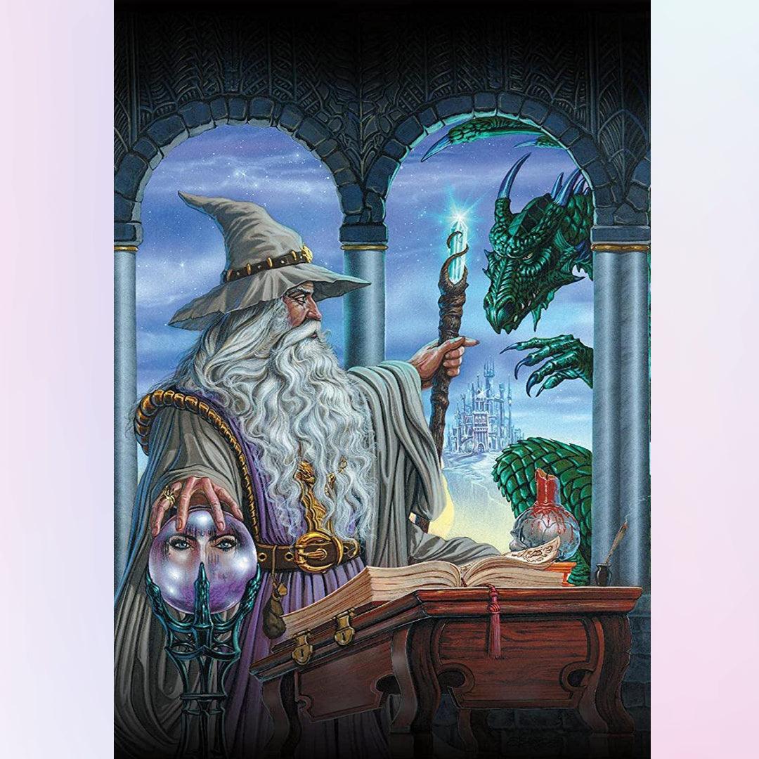 Old Wizard Master of the Dragon Diamond Painting