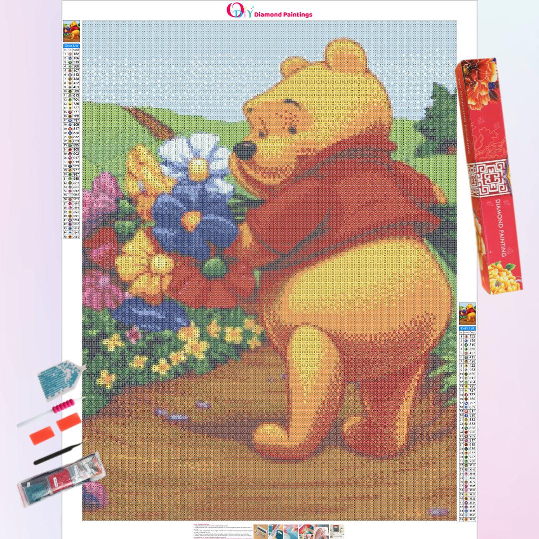 Winnie Picking Flowers Diamond Painting