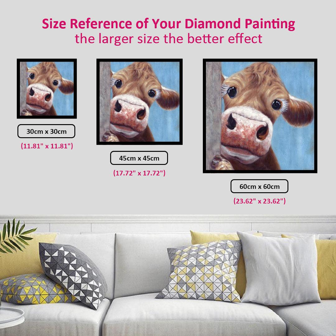 Cow with A Little Shy Diamond Painting