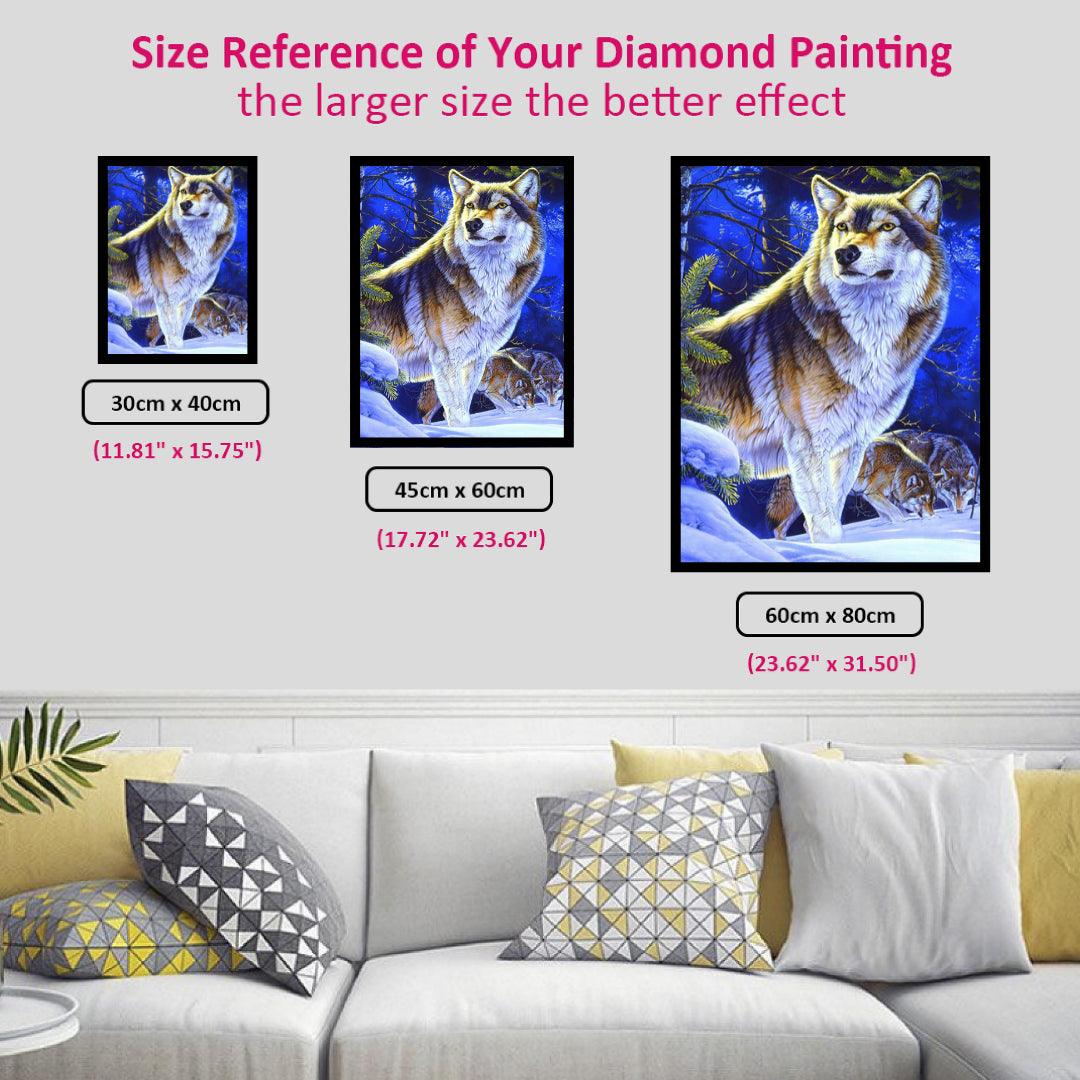 The Keen Intuition of the Wolf Diamond Painting