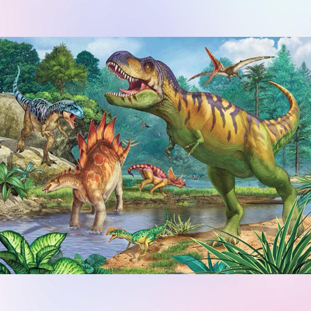 Dinosaurs on the River Diamond Painting