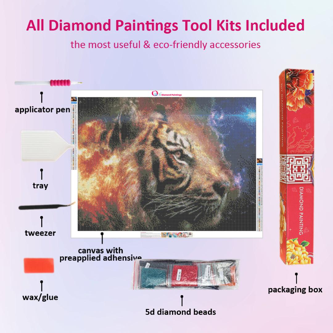 Tiger's Majestic Demeanor Diamond Painting