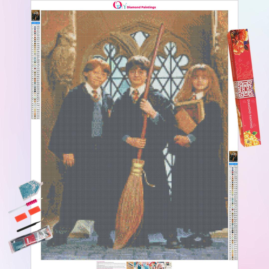 Buy Goodern Compatible for Harry Potter DIY Diamond Painting Kits DIY 5D Diamond  Painting Kits Harry Potter Cosplay Diamond Art 5D Paint Full Drill Arts  Embroidery for Home Wall Decor 30X40cm(No Frame)