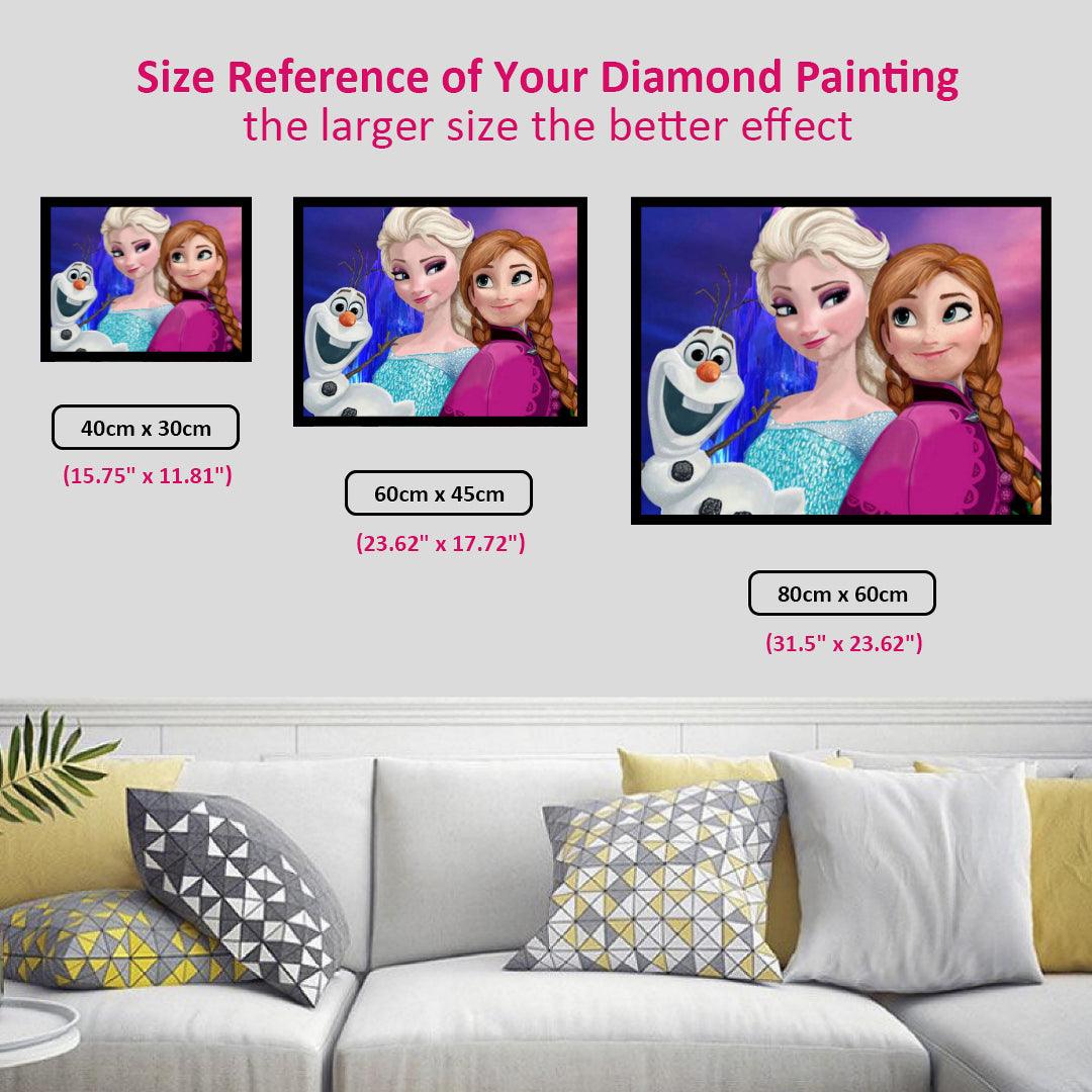 Frozen Elsa Anna & Olaf Diamond Painting