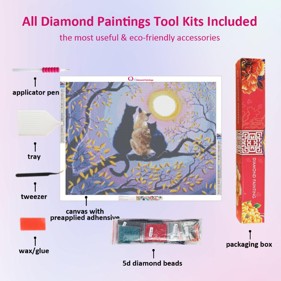 Cats in the Treetop Diamond Painting