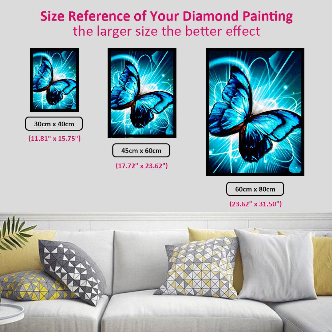 Blue Butterfly Diamond Painting