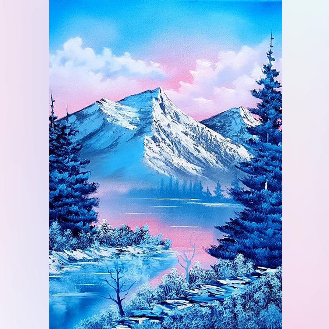 Magnificent Snow-Capped Mountain Diamond Painting