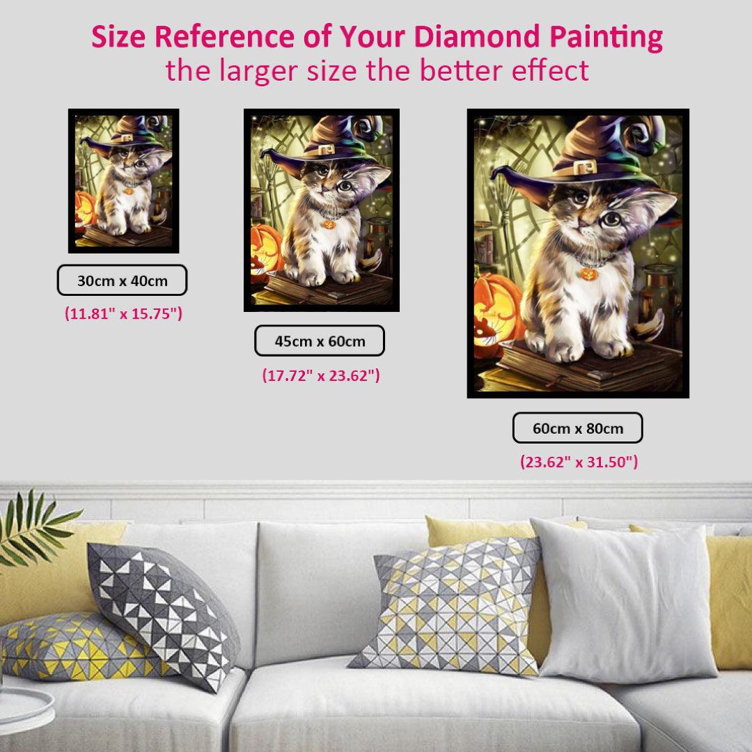 Cute Cat in Halloween Diamond Painting