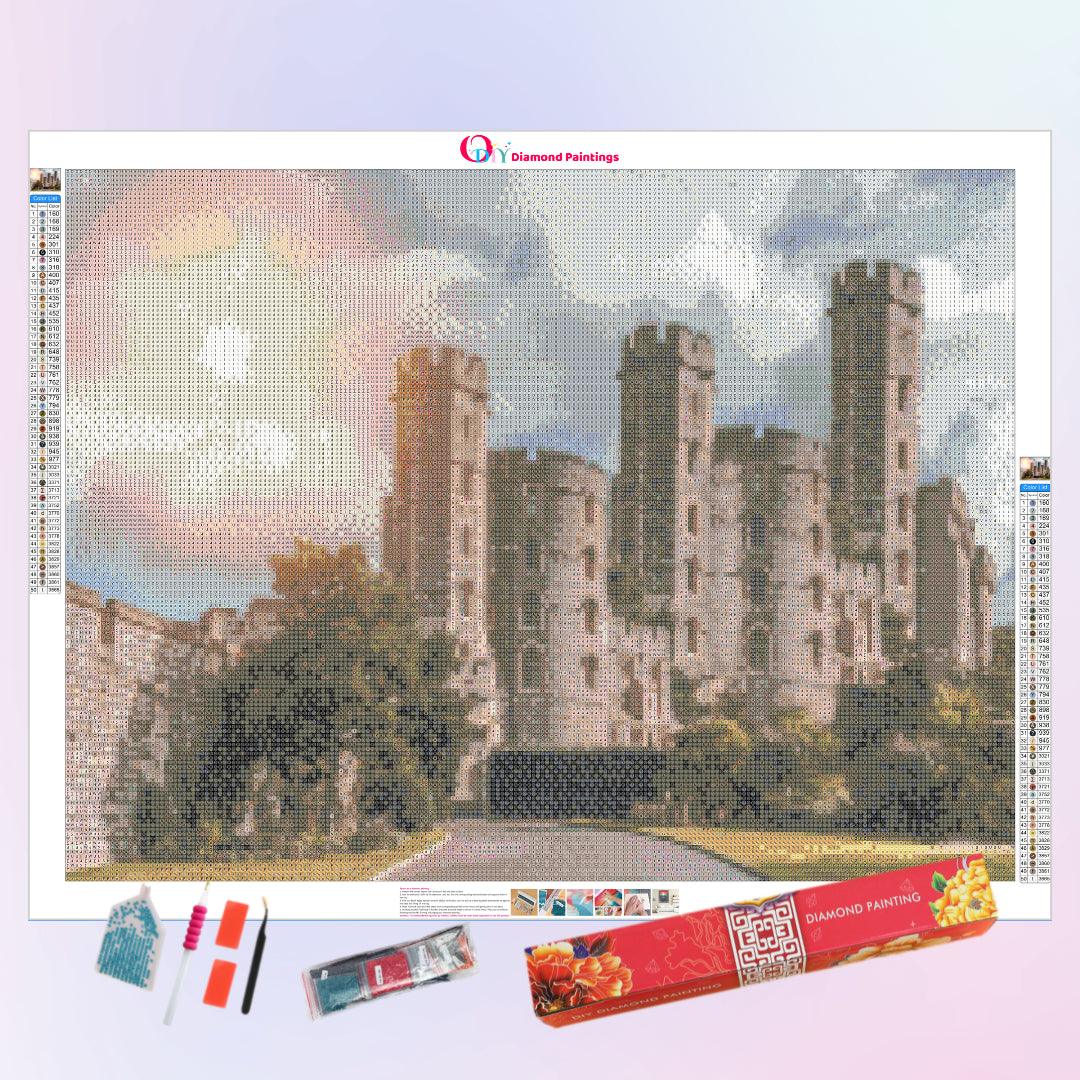Castle in the Morning when Sun Rises Diamond Painting