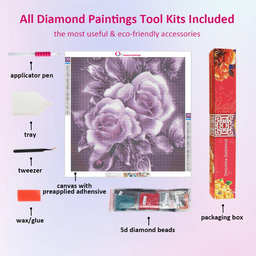 Purple Rose Diamond Painting