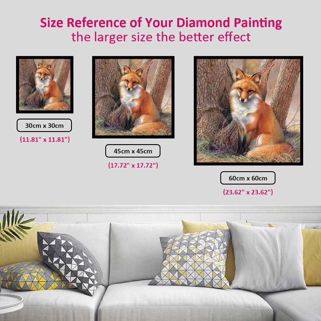 Fox under the Tree Diamond Painting