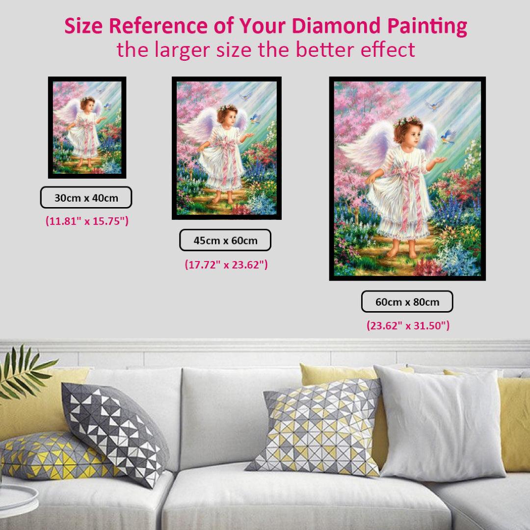 Little Angel in Flowers Diamond Painting