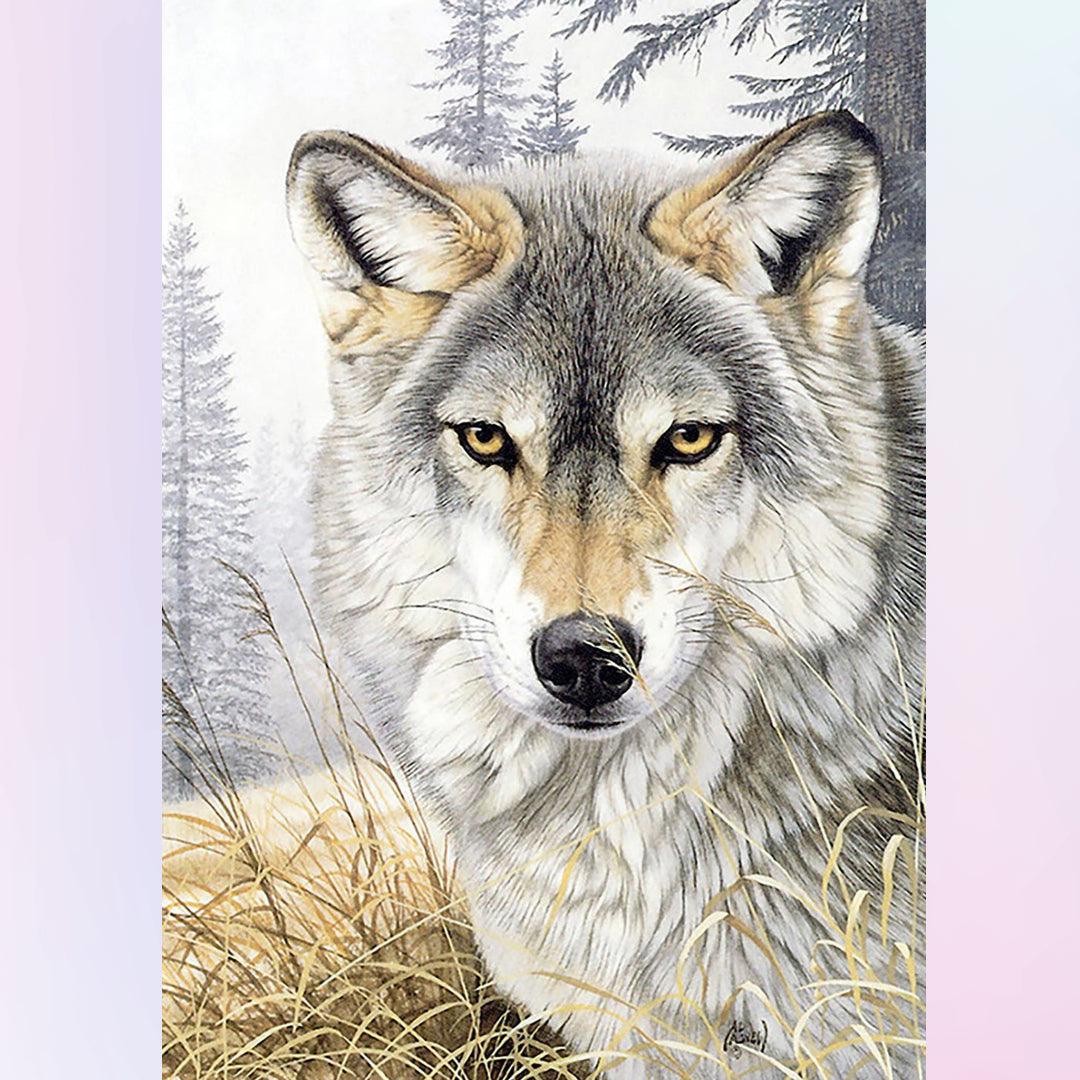 The Wolf's Gaze Diamond Painting