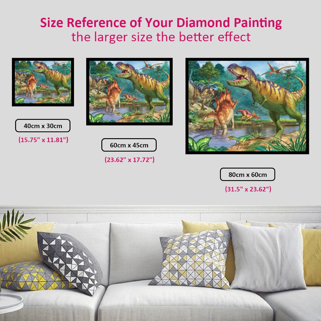 Dinosaurs on the River Diamond Painting