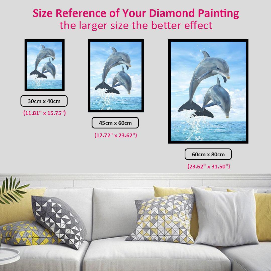 Dolphin Jumping out of the Water Diamond Painting