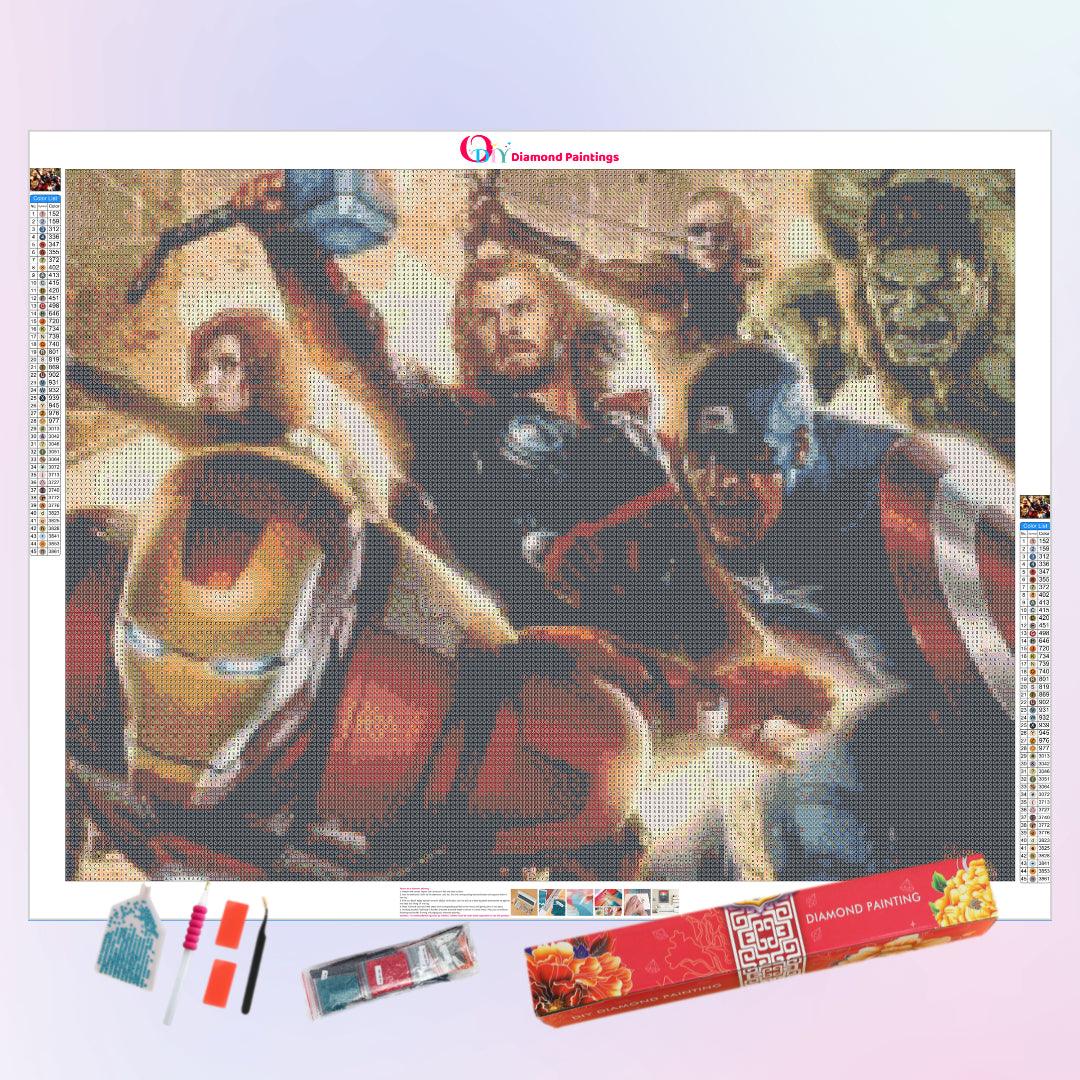 The Avengers in Battle Diamond Painting