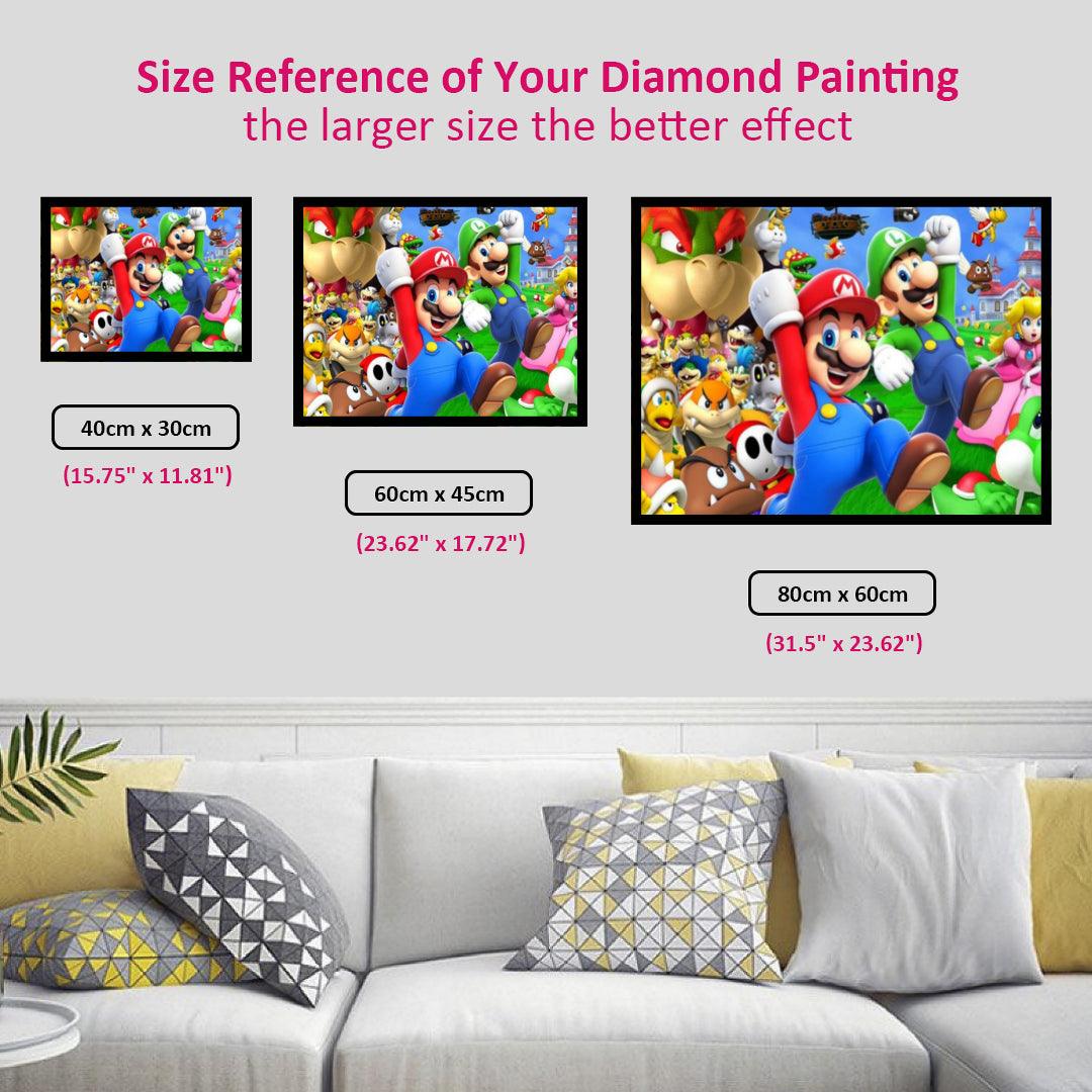 Mario 30*40cm(canvas) full round drill diamond painting