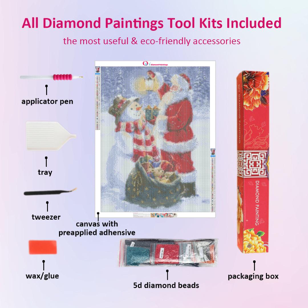 Christmas Gift to Snowman Diamond Painting