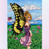 Butterfly Fairy in the Field of Clovers Diamond Painting