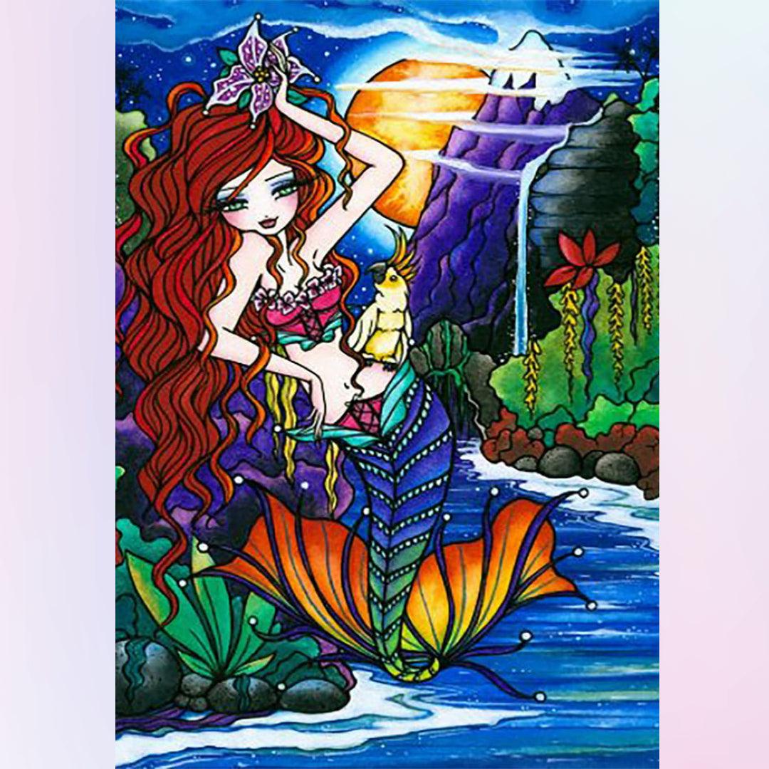 The Beautiful Mermaid Surfaced Diamond Painting