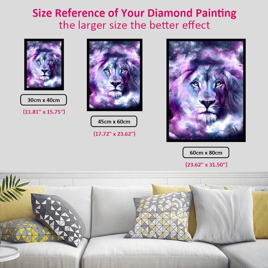 The Universe Inside the Lion Diamond Painting