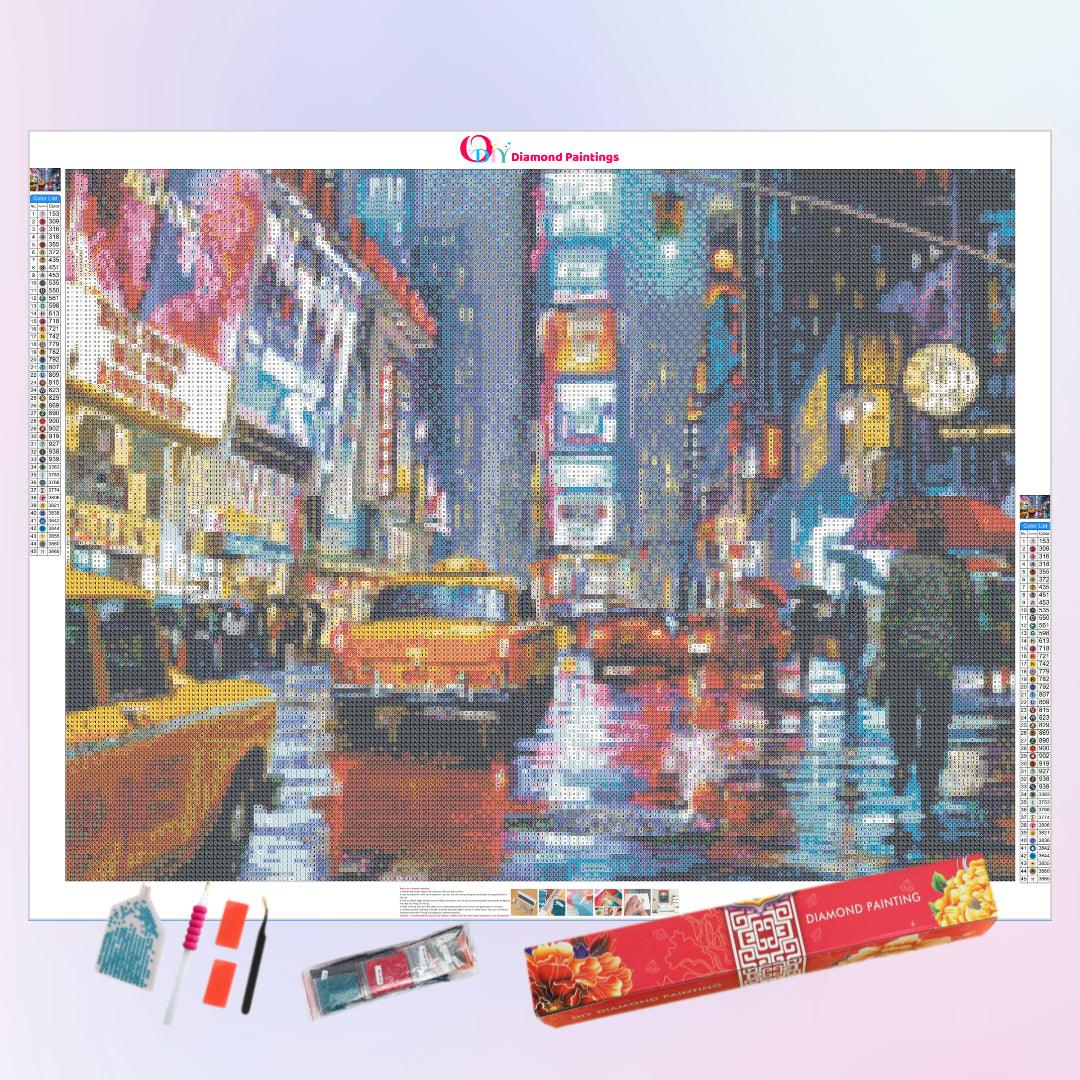 Night in Times Square Diamond Painting