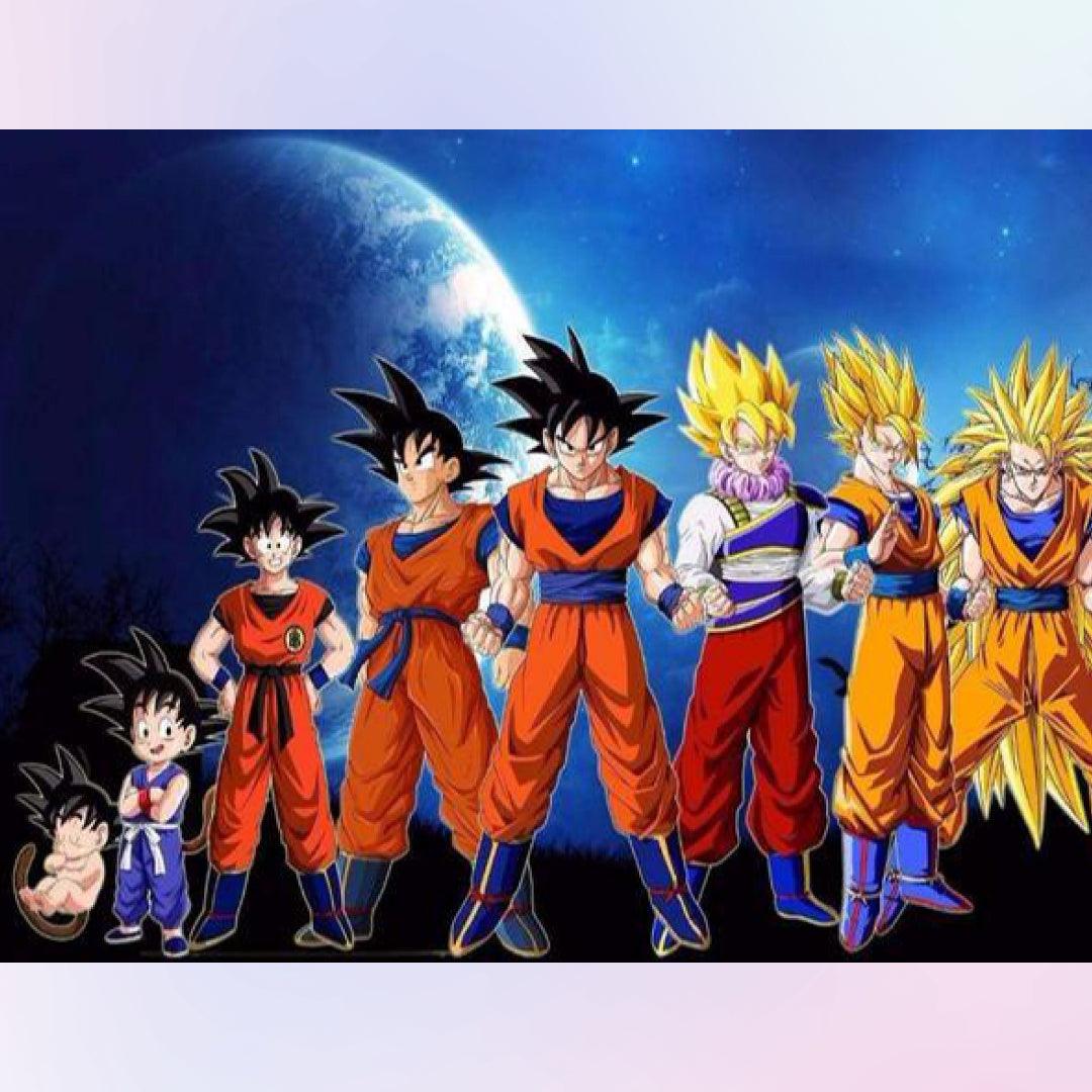 Goku All Stages of Growth Diamond Painting