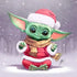 Baby Yoda in Christmas Dressed Diamond Painting