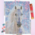 White Horse under the Peach Blossoms Diamond Painting