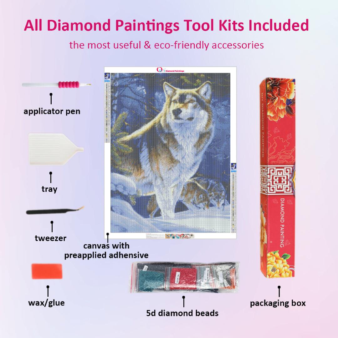 The Keen Intuition of the Wolf Diamond Painting