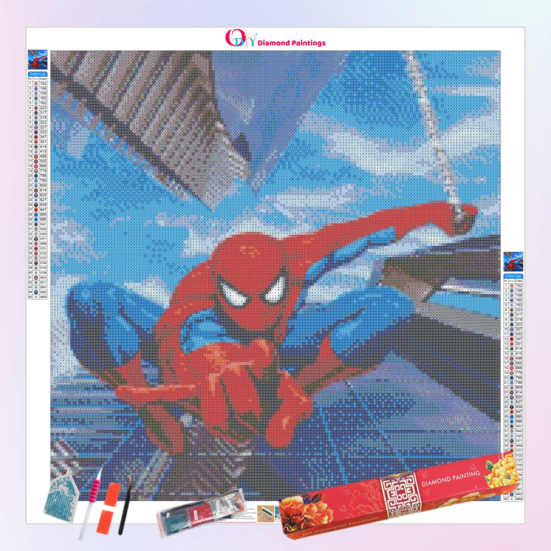 Spider Man in the Sky Diamond Painting