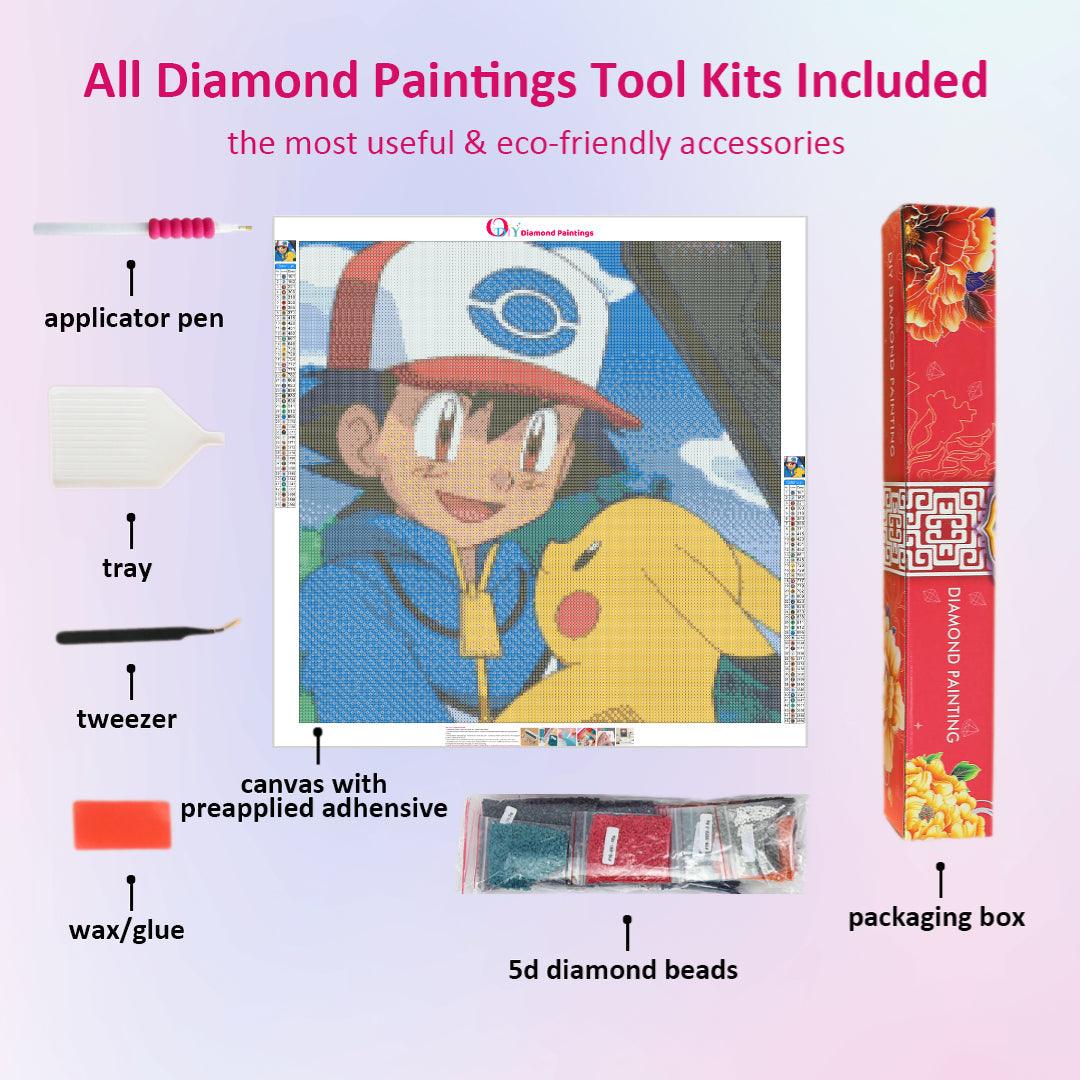 Ash and Pikachu Diamond Painting