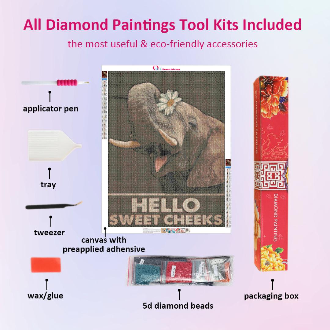 Hello Sweet Elephant Diamond Painting