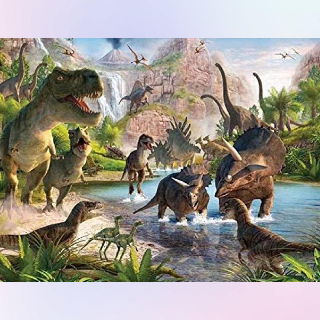 Dinosaur on the River Diamond Painting