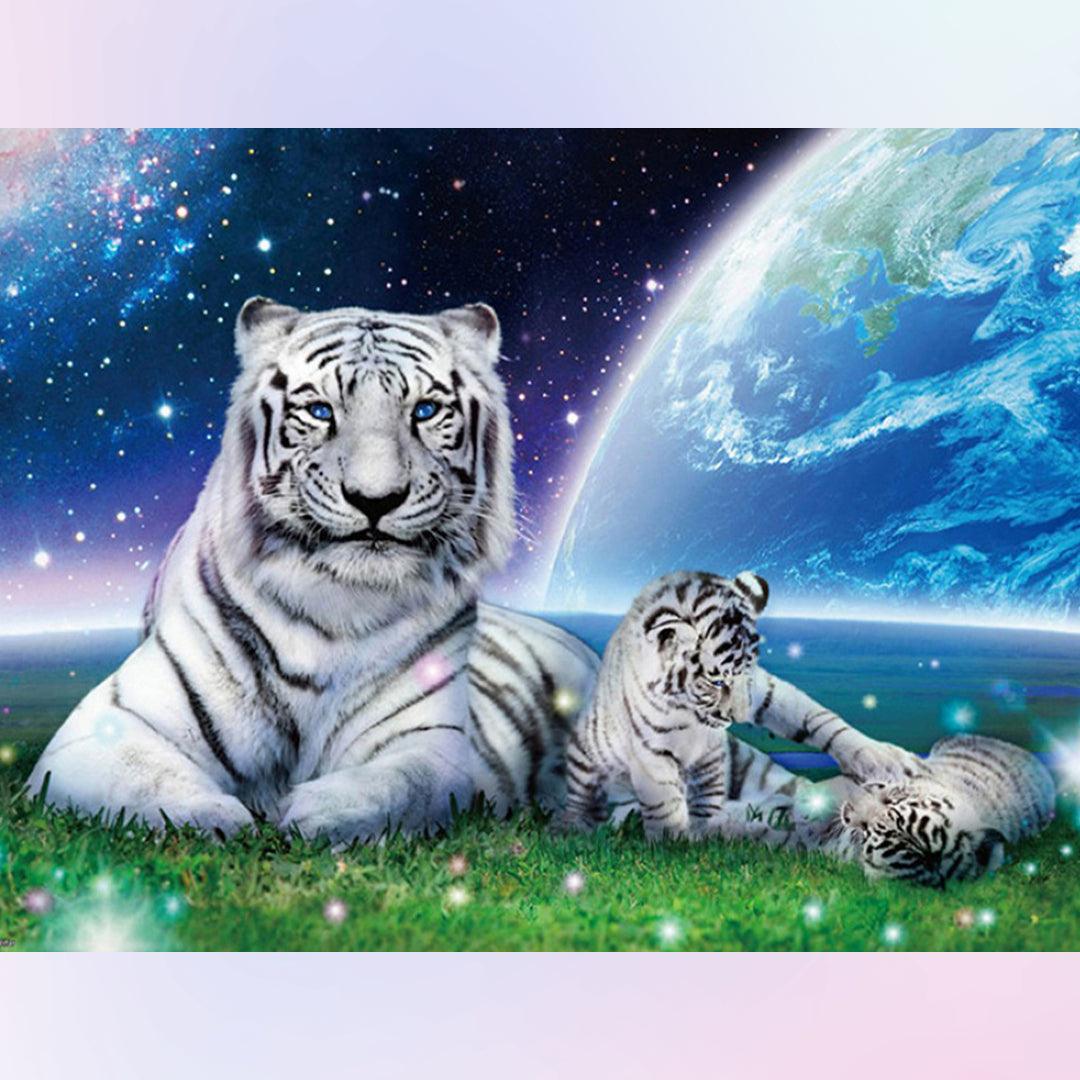 White Tigers Diamond Painting