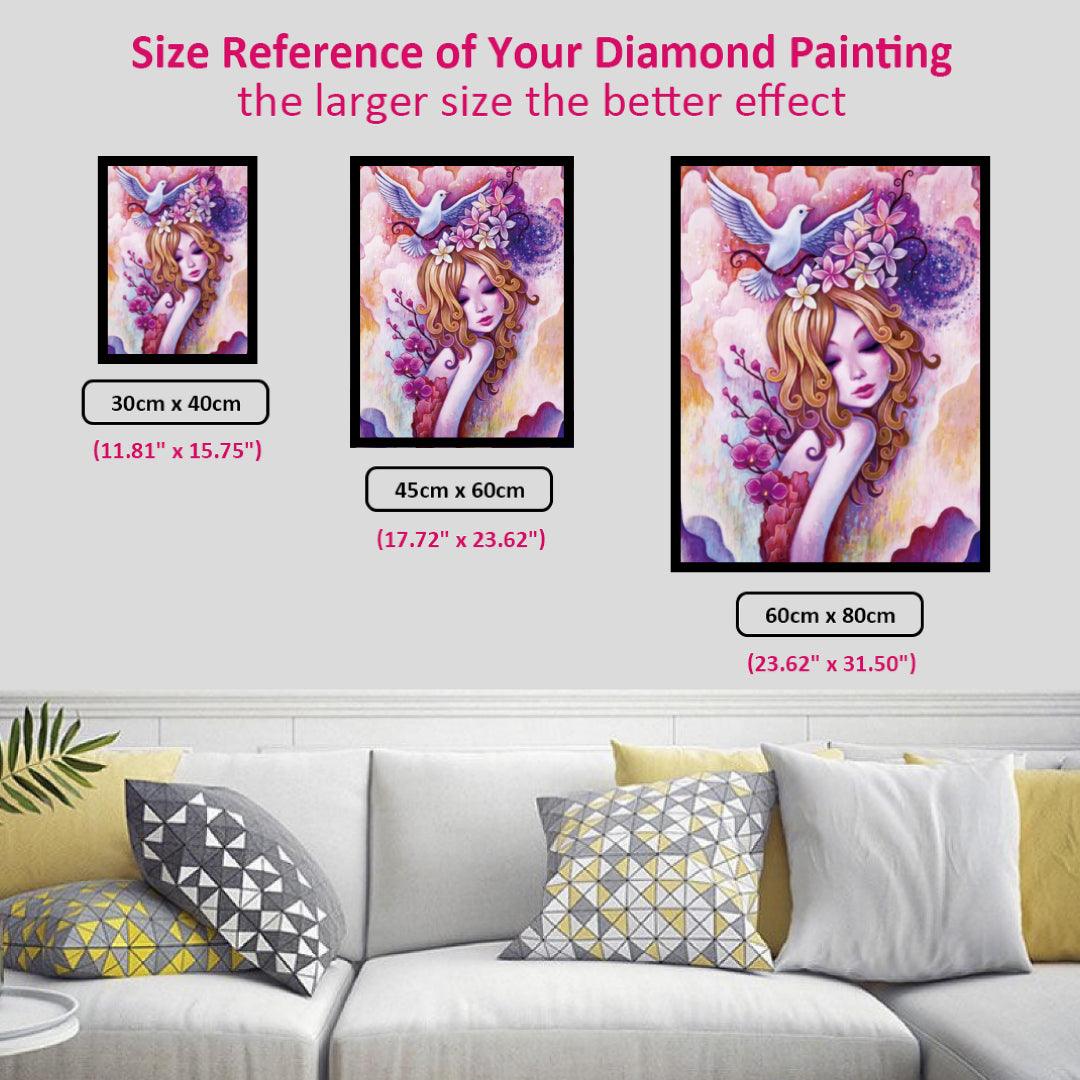 Flower Girl Dreaming Spirals Diamond Painting