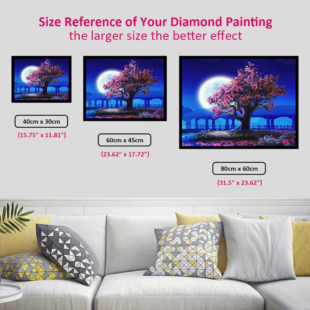 Red Rose Tree Diamond Painting