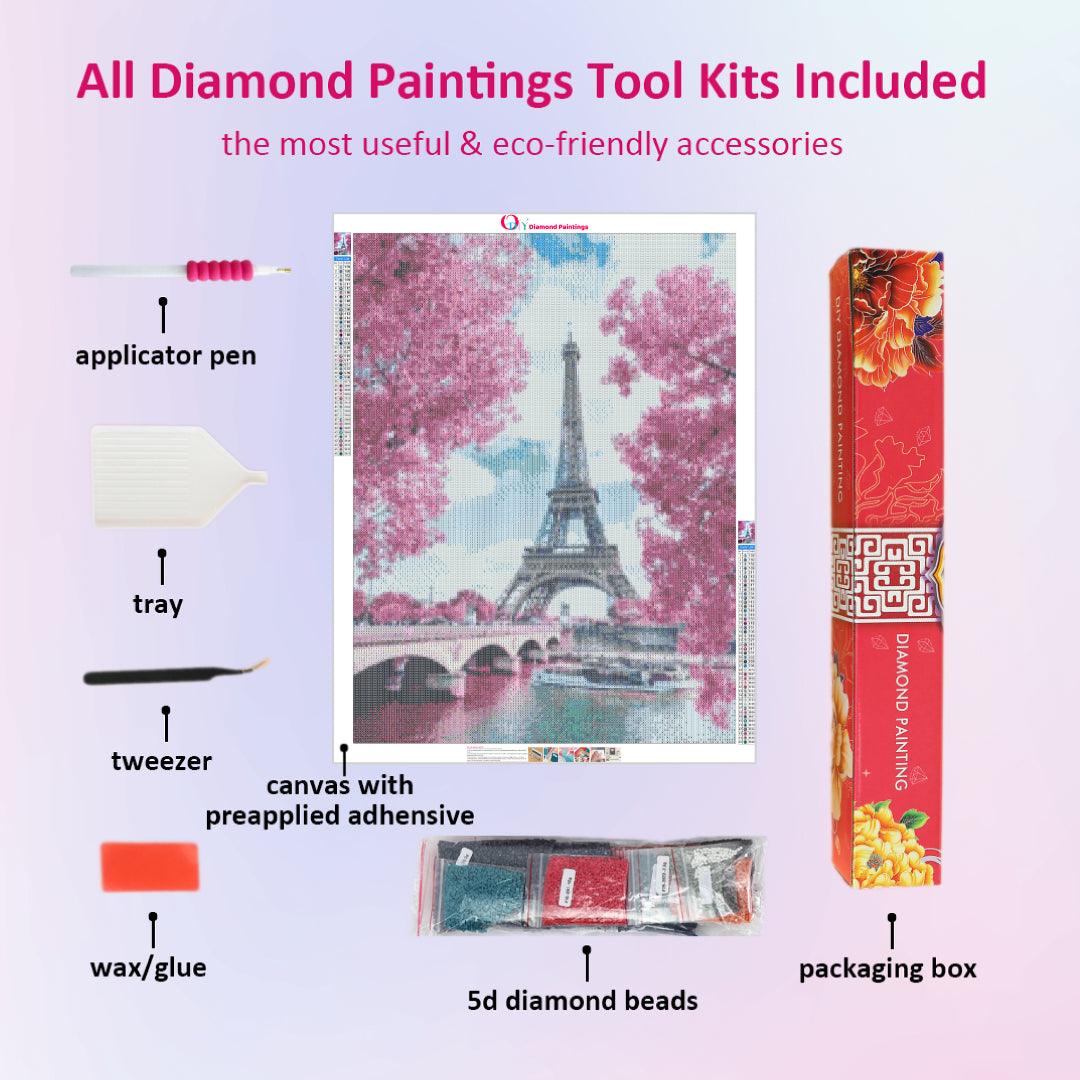 The Eiffel Tower on the Seine Diamond Painting