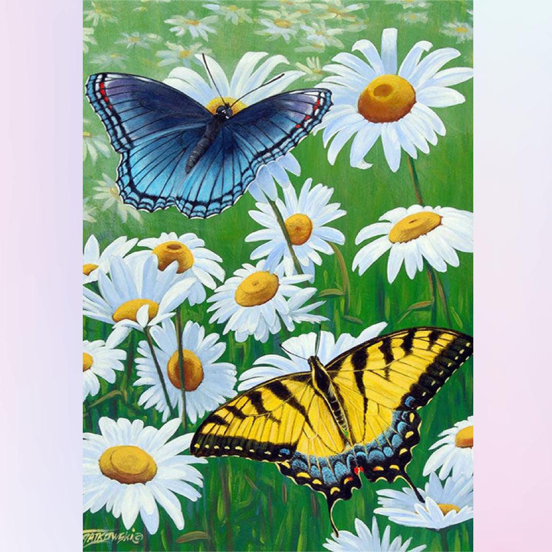 Butterfly in Daisy Diamond Painting