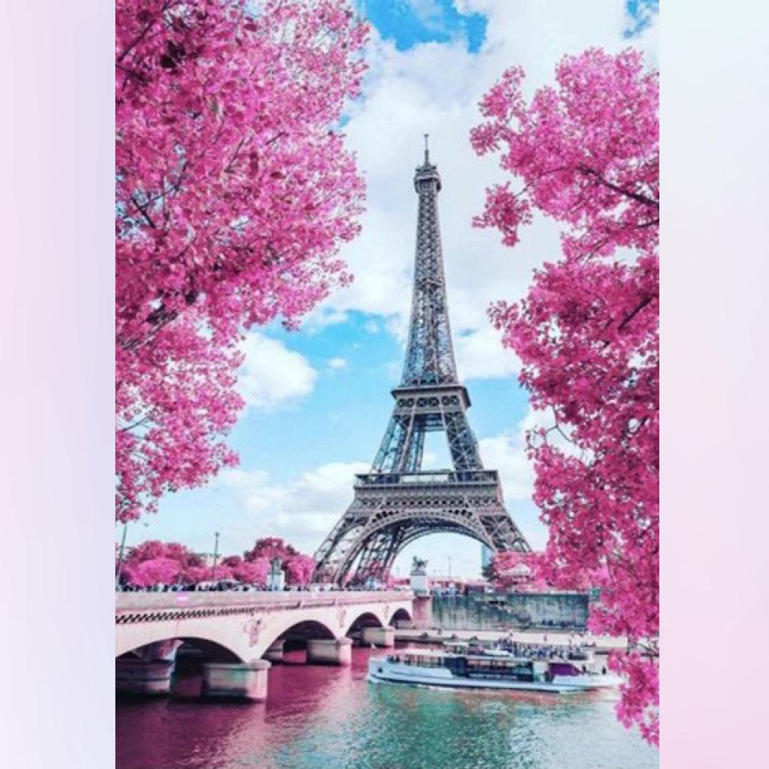 The Eiffel Tower on the Seine Diamond Painting