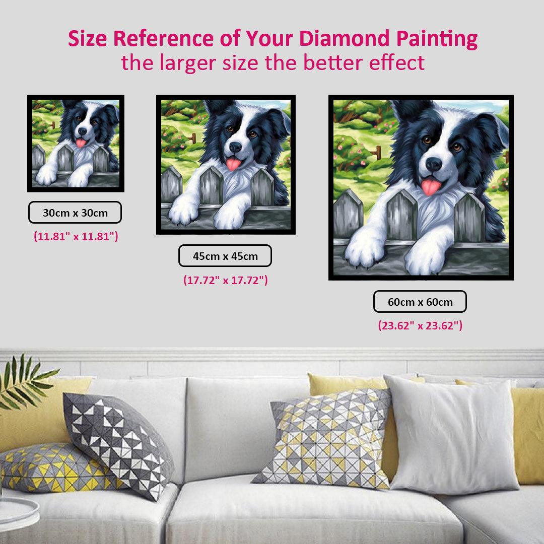 Dog in the Orchard Diamond Painting