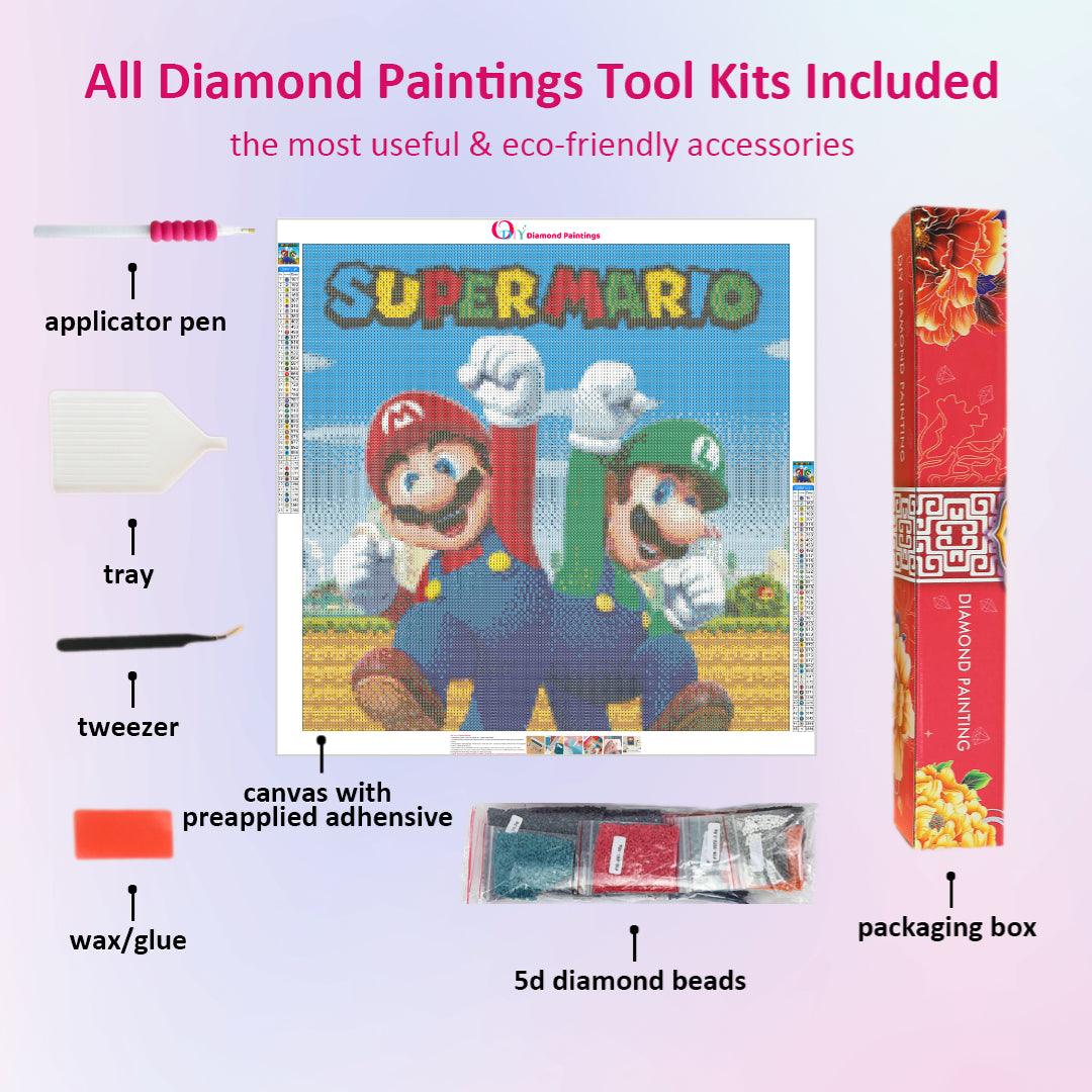 Luigi Mario Game - 5D Diamond Painting 