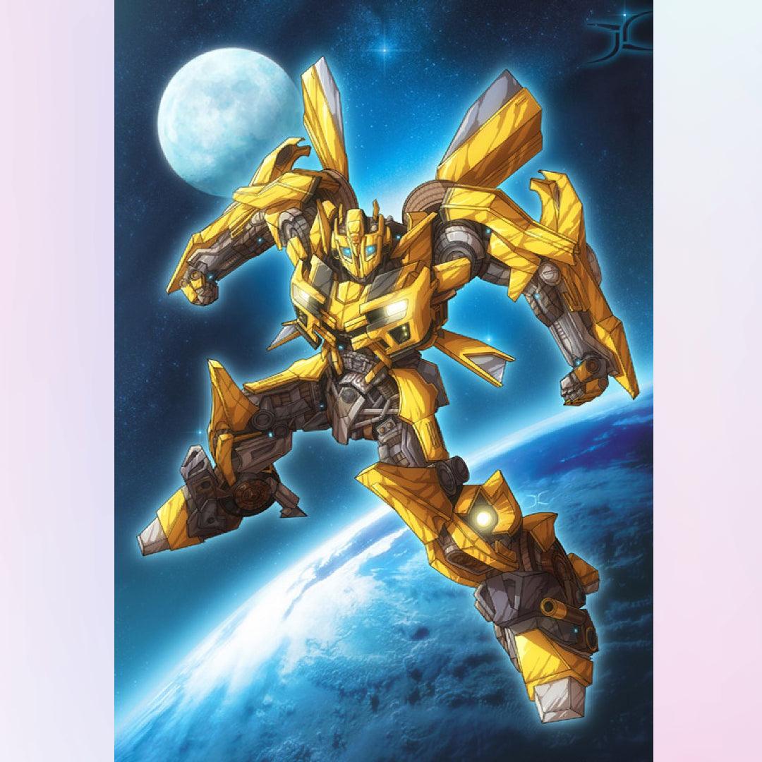 Bumblebee in the Space Diamond Painting