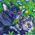 Dogs on the Grass Diamond Painting