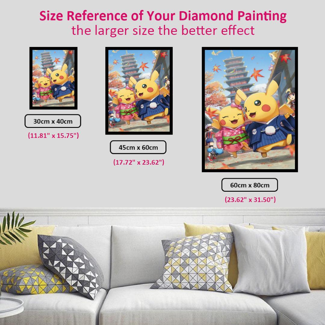 Pikachu's Happy Dating Diamond Painting