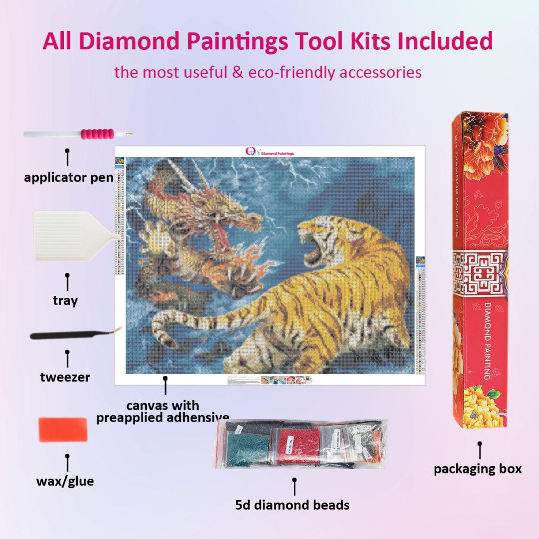 Dragon vs Tiger Diamond Painting
