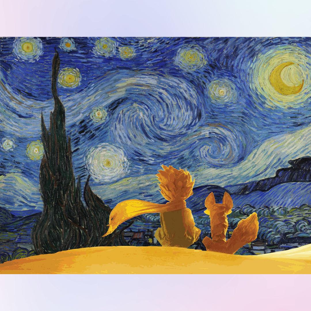 The Little Prince in the Starry Night Diamond Painting