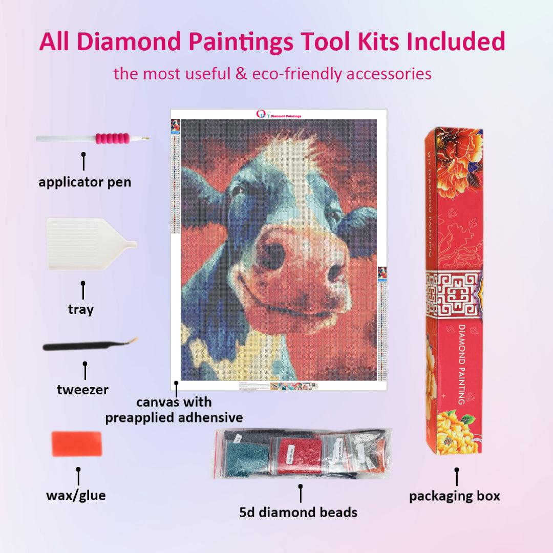 Cow in A Happy Mood Diamond Painting