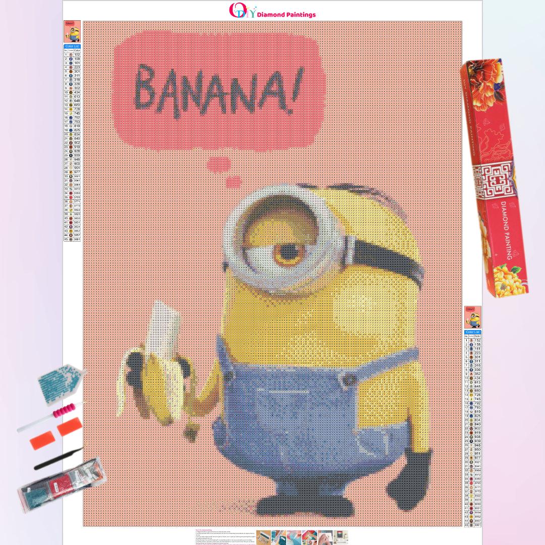 Minions Favourite Banana Diamond Painting