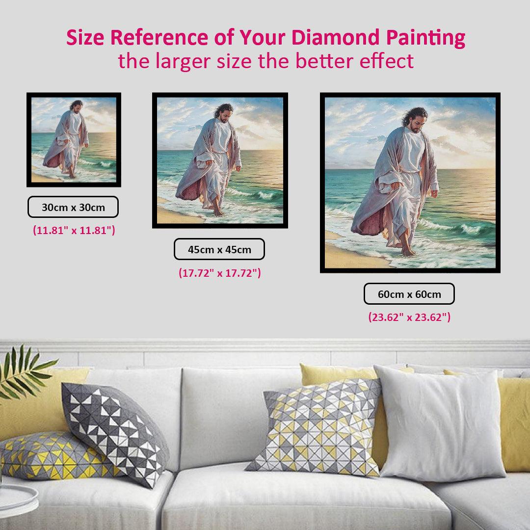 Jesus Walking by the Seaside Diamond Painting